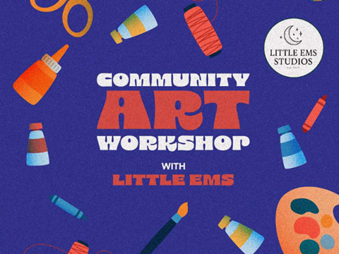 community art workship with little ems